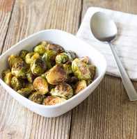 Maple Syrup Roasted Brussels Sprouts